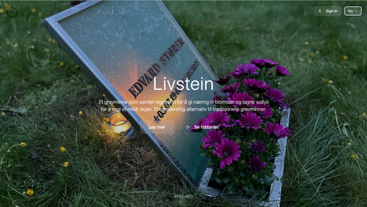 Livstein får sin egen nettside – prøver ut nytt design på livstein.no